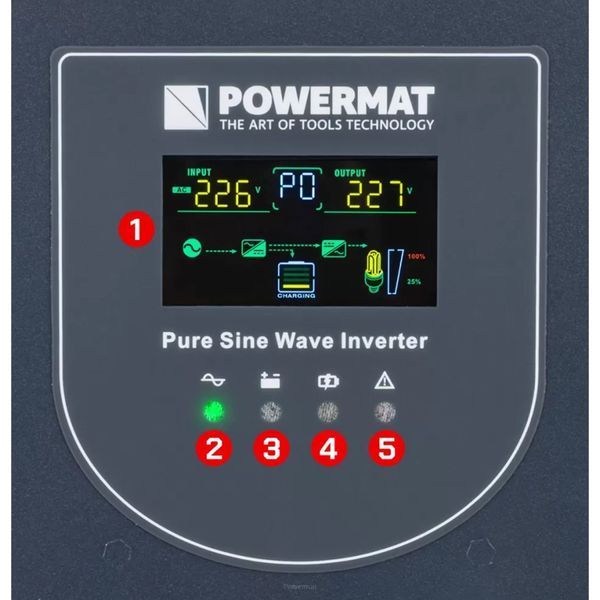 Джерело безперебійного живлення 48v/3000VA Powermat PM-UPS-3000MP (без АКБ) PM-UPS-3000MP фото