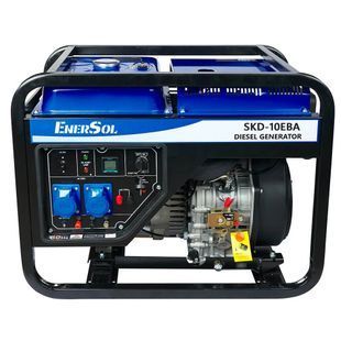 Генератор дизельный EnerSol SKD-10EBA 9 кВт, максимум 10 кВт, 230 В, электростарт, AVR, подготовка под автоматику 34664 фото