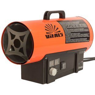 Обогреватель газовый Vitals GH-304t 30 кВт, прямой нагрев, 580 м&sup3;/ч, пьезоподжиг, термостат 257028 фото
