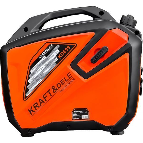 Генератор бензиновый инверторный Kraft Dele KD699 3,3 кВт, максимум 3,5 кВт, 230 В, 2 розетки, закрытый корпус KD699 фото