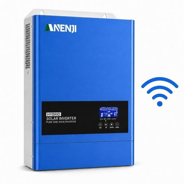 Гибридный инвертор Anenji 6200 Вт 48 В, чистая синусоида, MPPT 120 А, BMS, пиковая мощность 8500 Вт 18386-01 фото