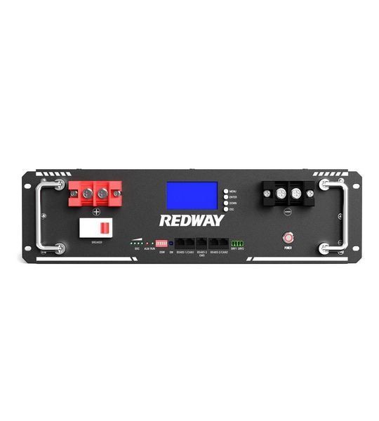 Аккумулятор LiFePO4 51.2V 100Ah, 5.12 кВт&middot;ч Redway, LCD-дисплей, RS232/RS485/CAN RDW39795 фото
