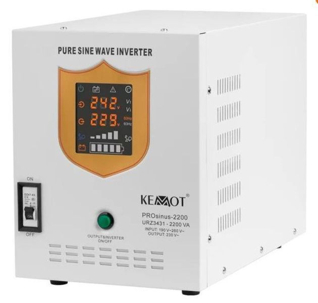 Источник бесперебойного питания (ИБП) 1600/2200W 12V Kemot PROsinus 2200 (URZ3431) URZ3431 фото