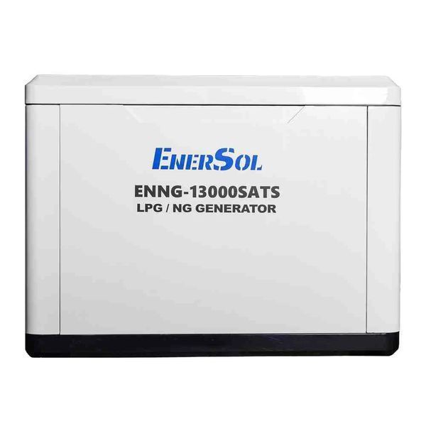 Генератор газовий EnerSol ENNG-13000SATS 12 кВт, максимум 13 кВт, 230 В, NG/LPG, електростарт, AVR, у кожусі 34704 фото