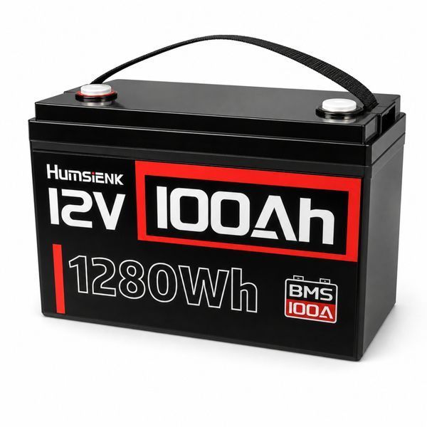 Аккумулятор HUMSIENK LiFePO4 12V 100Ah 1280Wh 565788842 фото