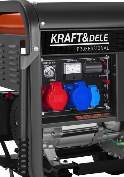 Генератор дизельний Kraft Dele KD3248 6 кВт, 7 кВт макс., 230/400 В, 3 фази, електростарт, мідна обмотка KD3248 фото
