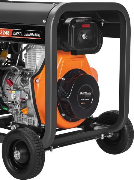 Генератор дизельний Kraft Dele KD3248 6 кВт, 7 кВт макс., 230/400 В, 3 фази, електростарт, мідна обмотка KD3248 фото
