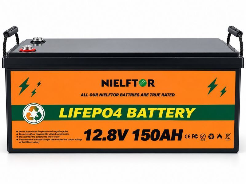 Аккумулятор NIELFTOR LiFePO4 12.8V 150AH, 1920Wh, Deep Cycle Battery, для резервного и автономного питания 86655 фото