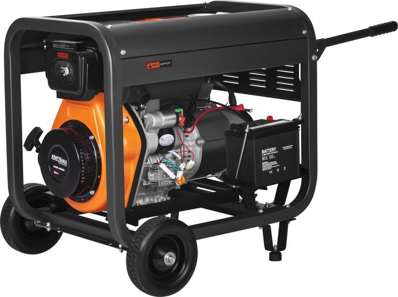 Генератор дизельний Kraft Dele KD3248 6 кВт, 7 кВт макс., 230/400 В, 3 фази, електростарт, мідна обмотка KD3248 фото