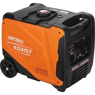 Генератор інверторний Kraft Dele KD3157 4.3 кВт, бензиновий, 230 В, мідна обмотка, USB, ручний старт KD3157 фото