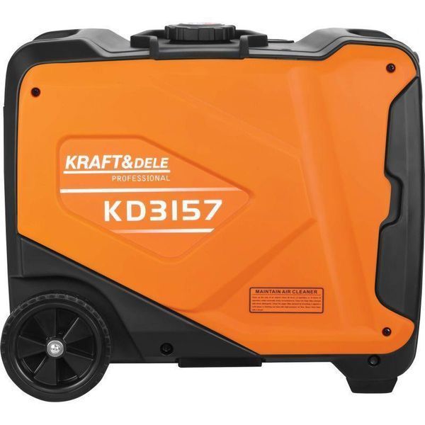 Генератор инверторный Kraft Dele KD3157 4.3 кВт, бензиновый, 230 В, медная обмотка, USB, ручной старт KD3157 фото