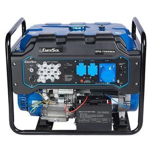 Генератор бензиновий EnerSol EPG-7500SEA 7 кВт, максимум 7.5 кВт, 230 В, електростарт, AVR, мідний альтернатор EPG-7500SEA фото
