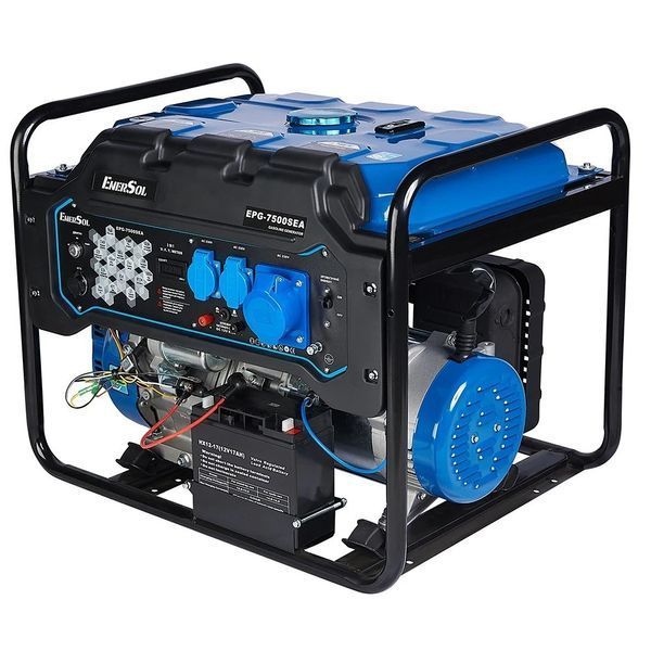Генератор бензиновий EnerSol EPG-7500SEA 7 кВт, максимум 7.5 кВт, 230 В, електростарт, AVR, мідний альтернатор EPG-7500SEA фото