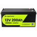 Акумулятор CyperOcean LiFePO4 12V 200Ah, 2560Wh, Deep Cycle Battery 958587 фото 4