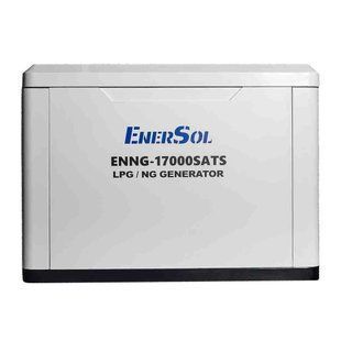 Генератор газовий EnerSol ENNG-17000SATS 15 кВт, максимум 17 кВт, 230 В, NG/LPG, електростарт, AVR, у кожусі ENNG-17000SATS фото