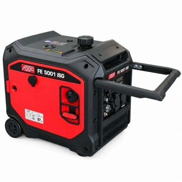 Генератор инверторный газобензиновый Fogo FE5001iSG 3.4 кВт, максимум 3.8 кВт, 220 В, электростарт, шумозащитный кожух 34702 фото
