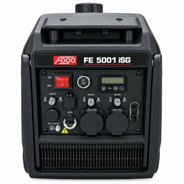 Генератор инверторный газобензиновый Fogo FE5001iSG 3.4 кВт, максимум 3.8 кВт, 220 В, электростарт, шумозащитный кожух 34702 фото
