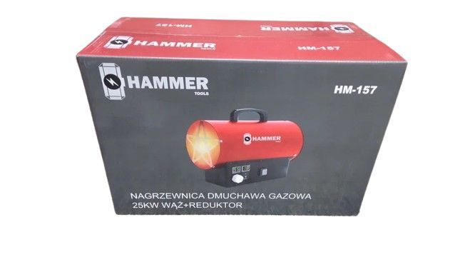 Газовий обігрівач Hammer HM-157 з редуктором 25 кВт hm-157 фото