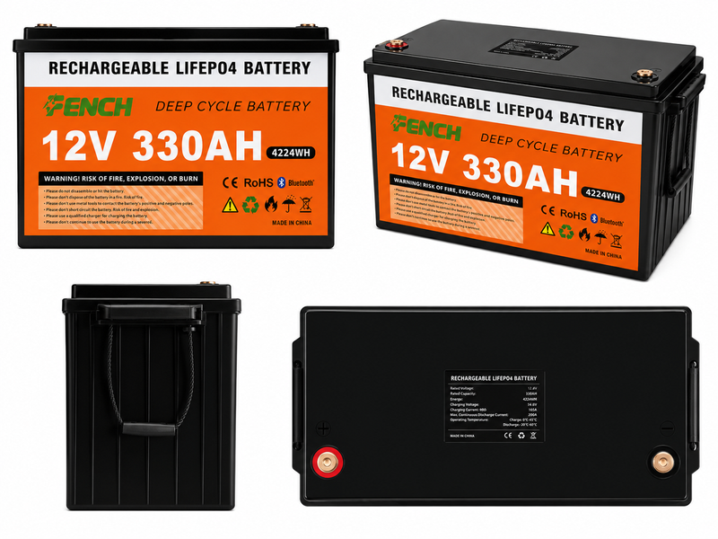 Аккумулятор ENCH LiFePO4 12V 330Ah (4224Wh) Deep Cycle 643647 фото